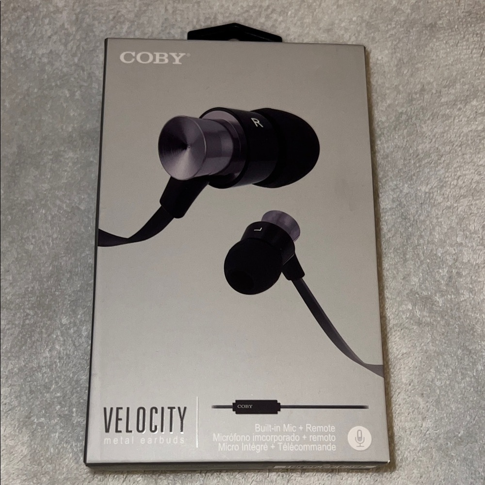 Coby Velocity Metal Earbuds with Mic